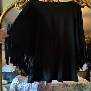 Black Fringe plus top